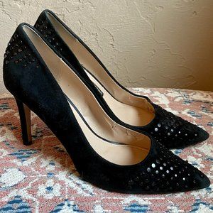 French Connection Studded Suede Heels Size 8.5